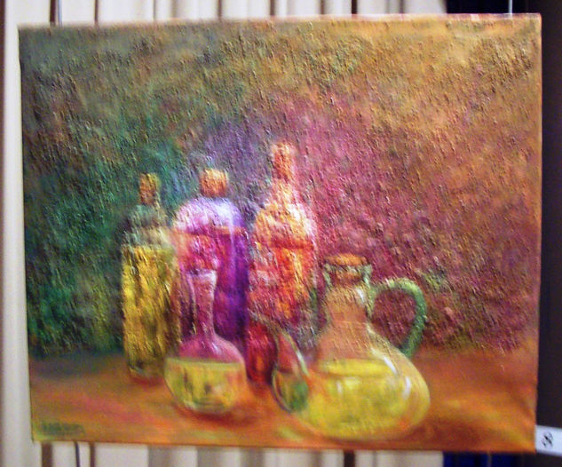 VIDRIOS Y CRISTALES Oil Canvas Still Life Paintings