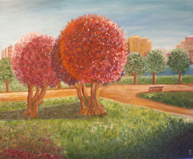 La Almozara Oil Canvas Landscaping