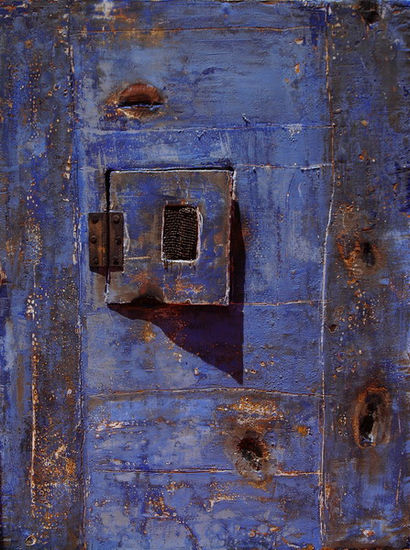 La puerta de Chaouen I Mixed media Panel Others