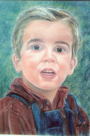 DAVID A.C. Pastel Papel Retrato