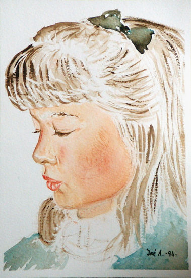 ANA BELÉN N.A. I Media Mixta Papel Retrato