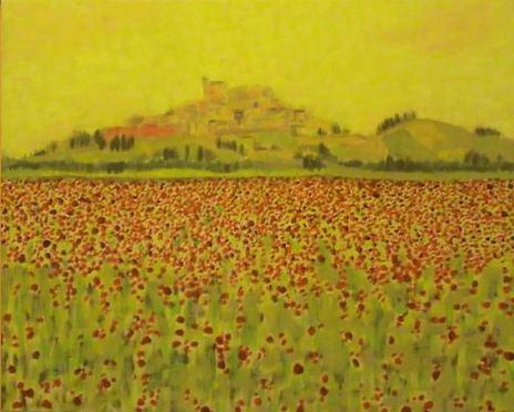 Toscana. papaveri.
