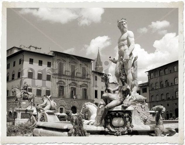 Ammannati-Fuente de Nettuno Arquitectura e interiorismo Blanco y Negro (Digital)