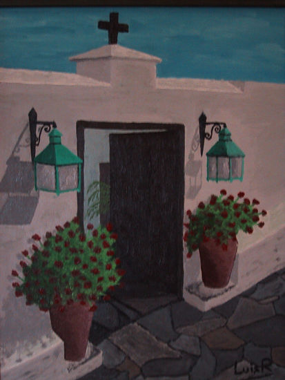 Casa Tinerfeña Oil Canvas Landscaping