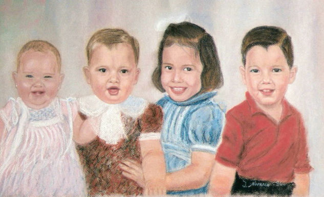 HERMANOS Pastel Papel Retrato