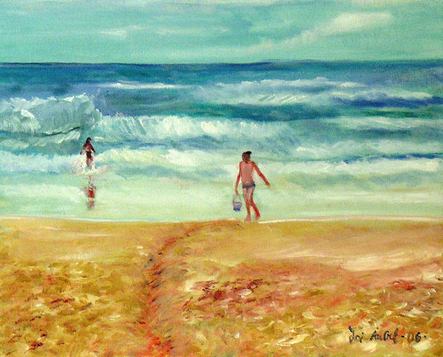 NIÑA EN LA PLAYA