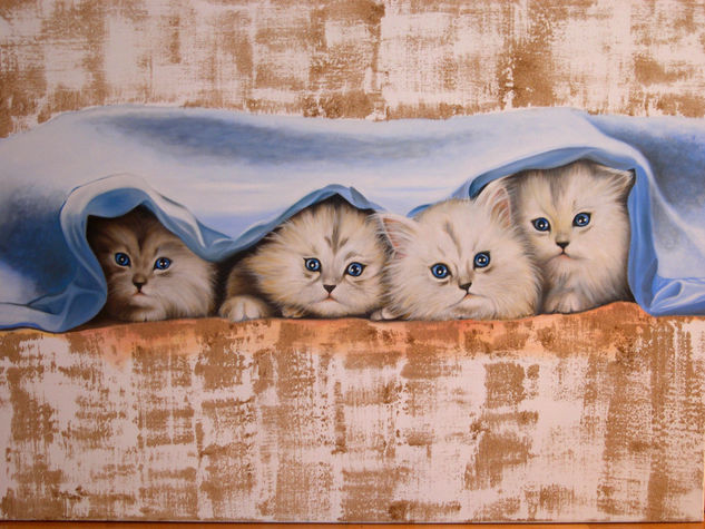 gatitos Others Canvas Animals