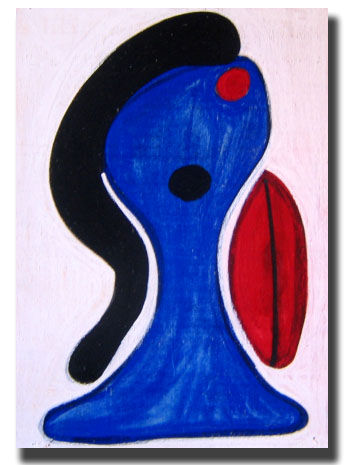 mujer azul
