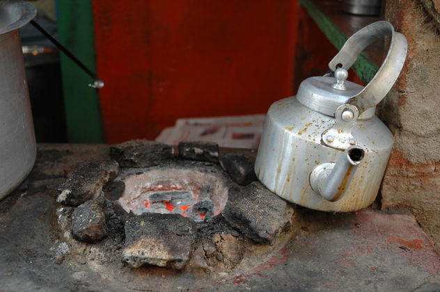 detalle de la vida en la india