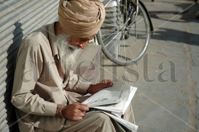 En la calle de Nueva Delhi