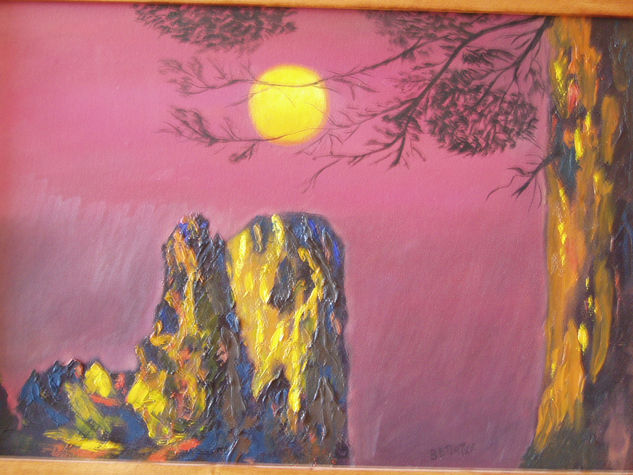 crepusculo en capri Oil Canvas Landscaping