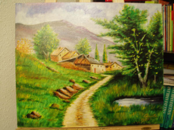 paisaje rural Oil Canvas Landscaping