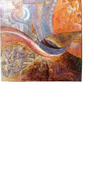 Romance del Sol y la Luna Mixed media Canvas Landscaping