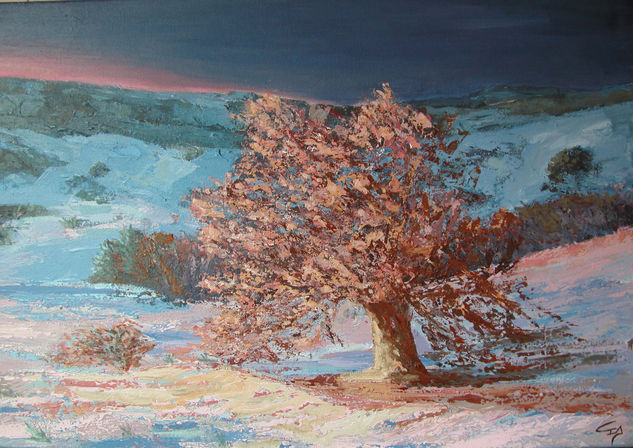 EN LA NIEVE Oil Canvas Landscaping