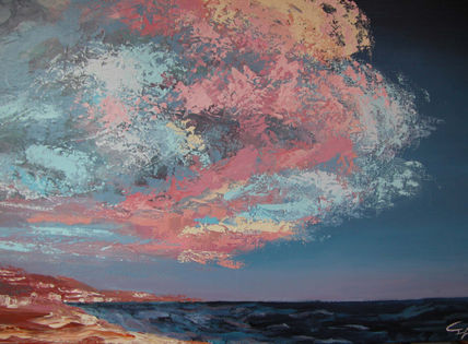 Nubes sobre el mar