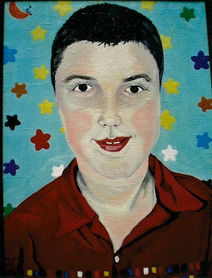 Niño sin orejas Óleo Lienzo Retrato