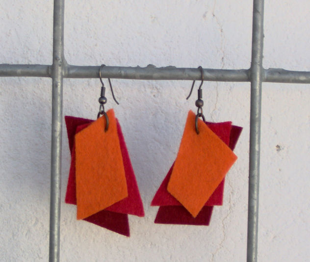 pendientes textiles
