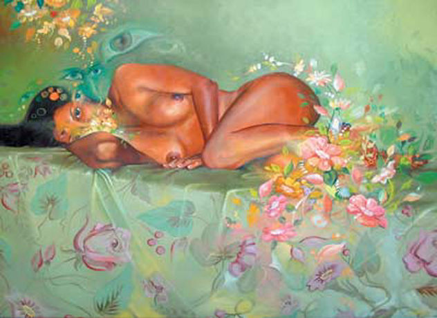 desnudo recostado