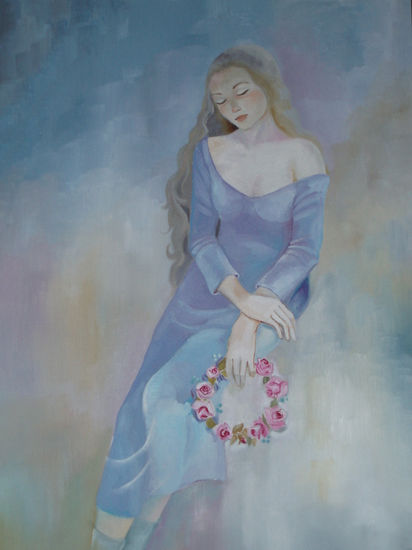 Melangia Oil Canvas Figure Painting