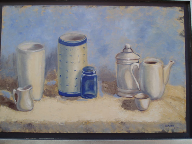 piezas de loza Oil Canvas Still Life Paintings