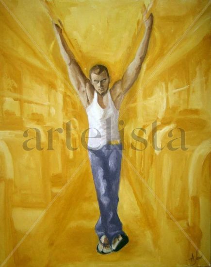 martirio Acrylic Canvas Figure Painting