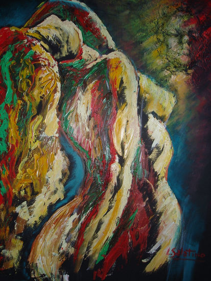 sin titulo Oil Canvas Figure Painting