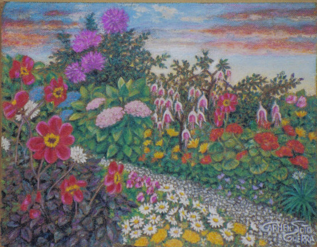 JARDIN DE FELI Oil Canvas Landscaping