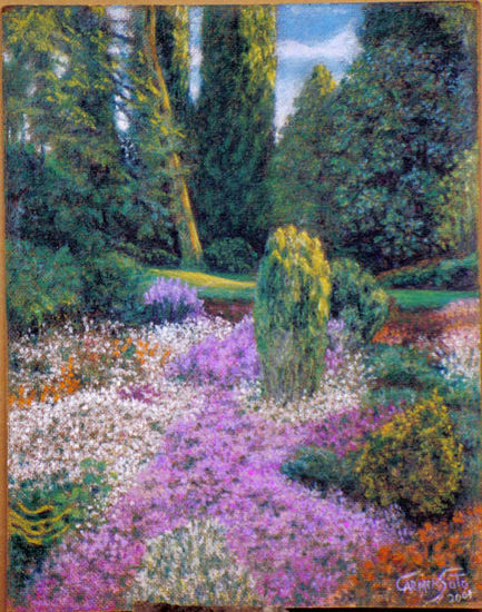 JARDIN ALEMAN Oil Canvas Landscaping