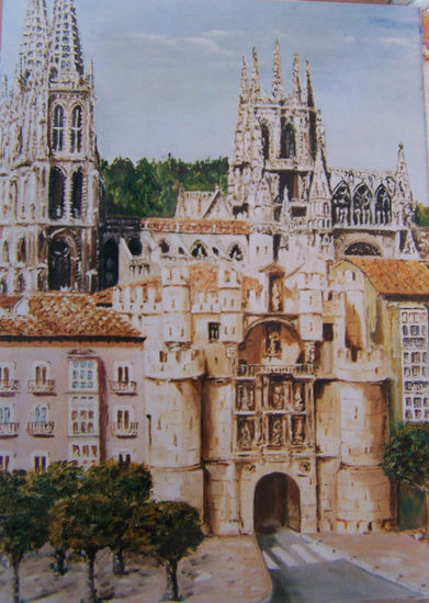 Arco de Santa María y Catedral Oil Canvas Landscaping