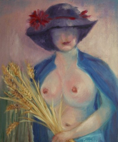 La Espigadora Oil Canvas Nude Paintings