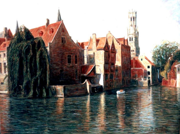 "Canal de Brujas" Oil Canvas Landscaping