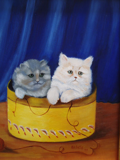 gatitos Oil Panel Animals