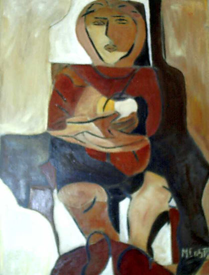 "La mateadora" Oil