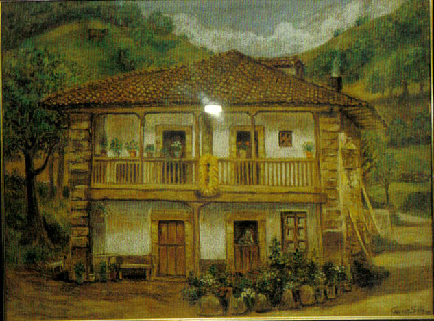 CASONA ASTURIANA Oil Canvas Landscaping