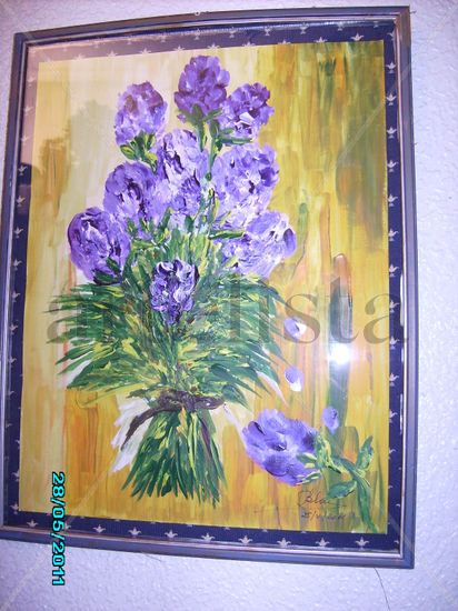 Madroños Acrylic Paper Floral Painting