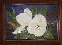 Magnolias 2 Oil Canvas