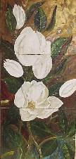 Magnolias 4 - Tríptico Oil Canvas