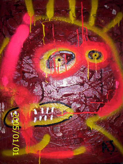 HOMBRE TRISTE Media Mixta Lienzo Paisaje