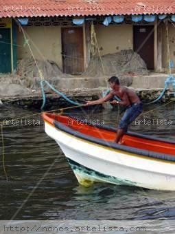 Pescador en acción Fotoperiodismo y documental Color (Digital)