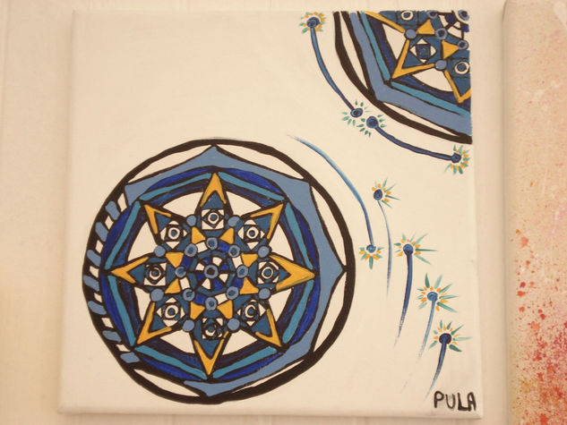 mandala Acrylic Canvas Figure Painting