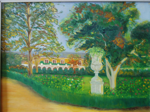 jardines de palacio (aranjuez) Oil Canvas Landscaping