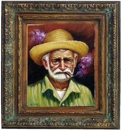 viejo 2 Oil Canvas Landscaping