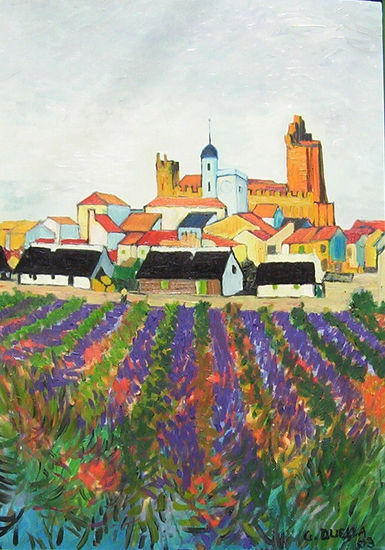 REPRODUCCIÓN DE VISTA DE SAINTES MARIES DE VAN GOGH Oil Canvas Landscaping