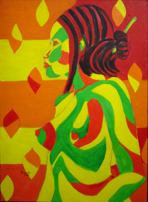 Femme Mosaique orange