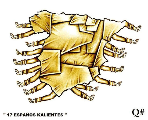 " 17 ESPAÑOS KALIENTES " Carboncillo