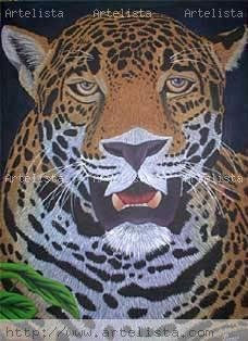 JAGUAR IV Acrylic Textile Animals