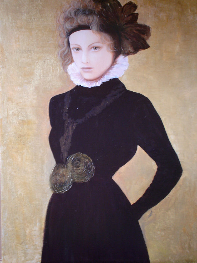 retrato con turbante