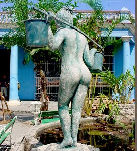 "Aguadora" escultura ambiental Mixed Figurative