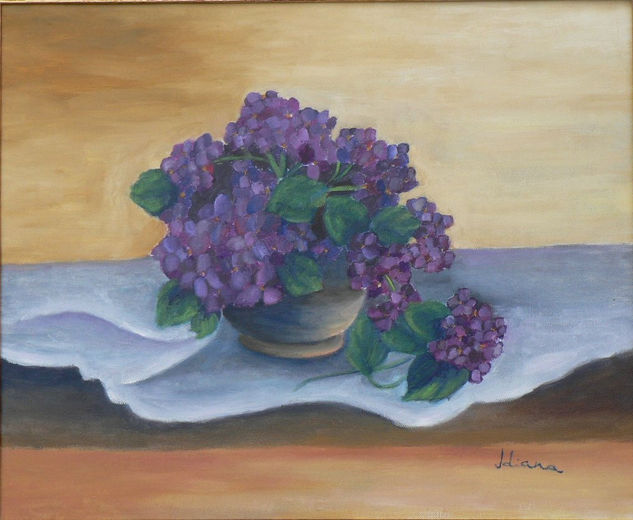 BODEGON DE HORTENSIAS 