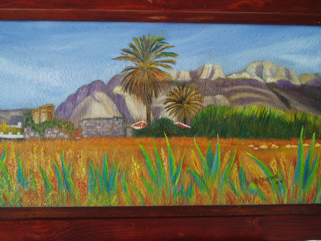 montañas de levante Óleo Tabla Paisaje